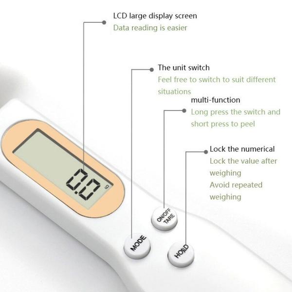 LCD 디지털 측정 조절 계량 스푼 주방 체중계 전자 커피 파우더 베이킹 1PC