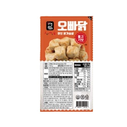 다영푸드 오븐에빠진닭 큐브 닭가슴살 불고기맛 100g