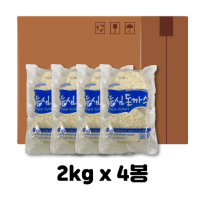 상신종합식품 상신 상신 등심돈까스 1박스 2kgx4봉 200gx40장 4개 2kg