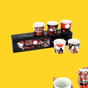 소주잔 선물 화투 고스톱 형상 모양 쏘주잔 5PCS 세트