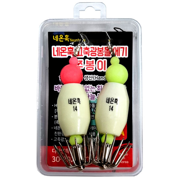 피싱그룹만어 네온훅 고축광봉돌 에기 쭈봉이 야광 선상봉돌