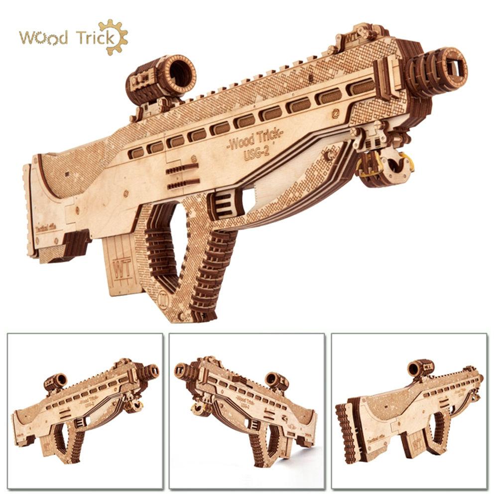 우드트릭 입체퍼즐 어썰트 건 USG-2 WT025