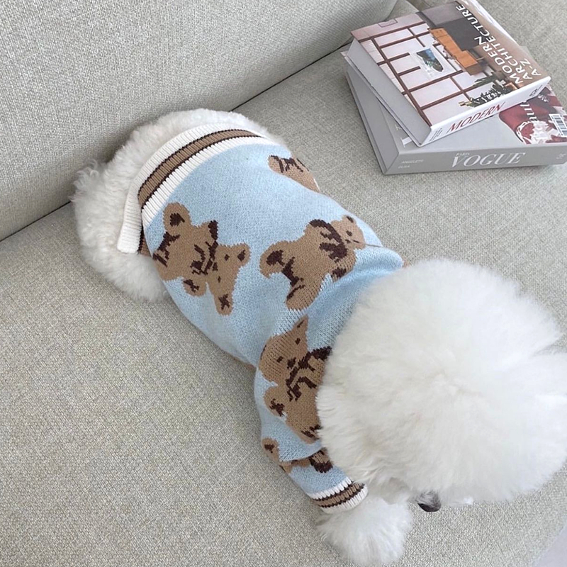 애견옷 강아지 스웨터 봄 가을 테디 비숑 슈나우저 애완 동물 고양이 옷 작은 애견의류