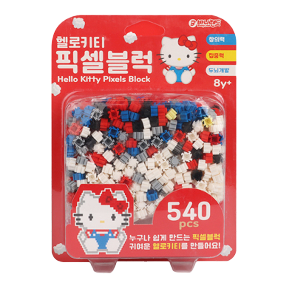 토이벤처 산리오 헬로키티 픽셀블럭 540pcs 디폼 나노 블럭