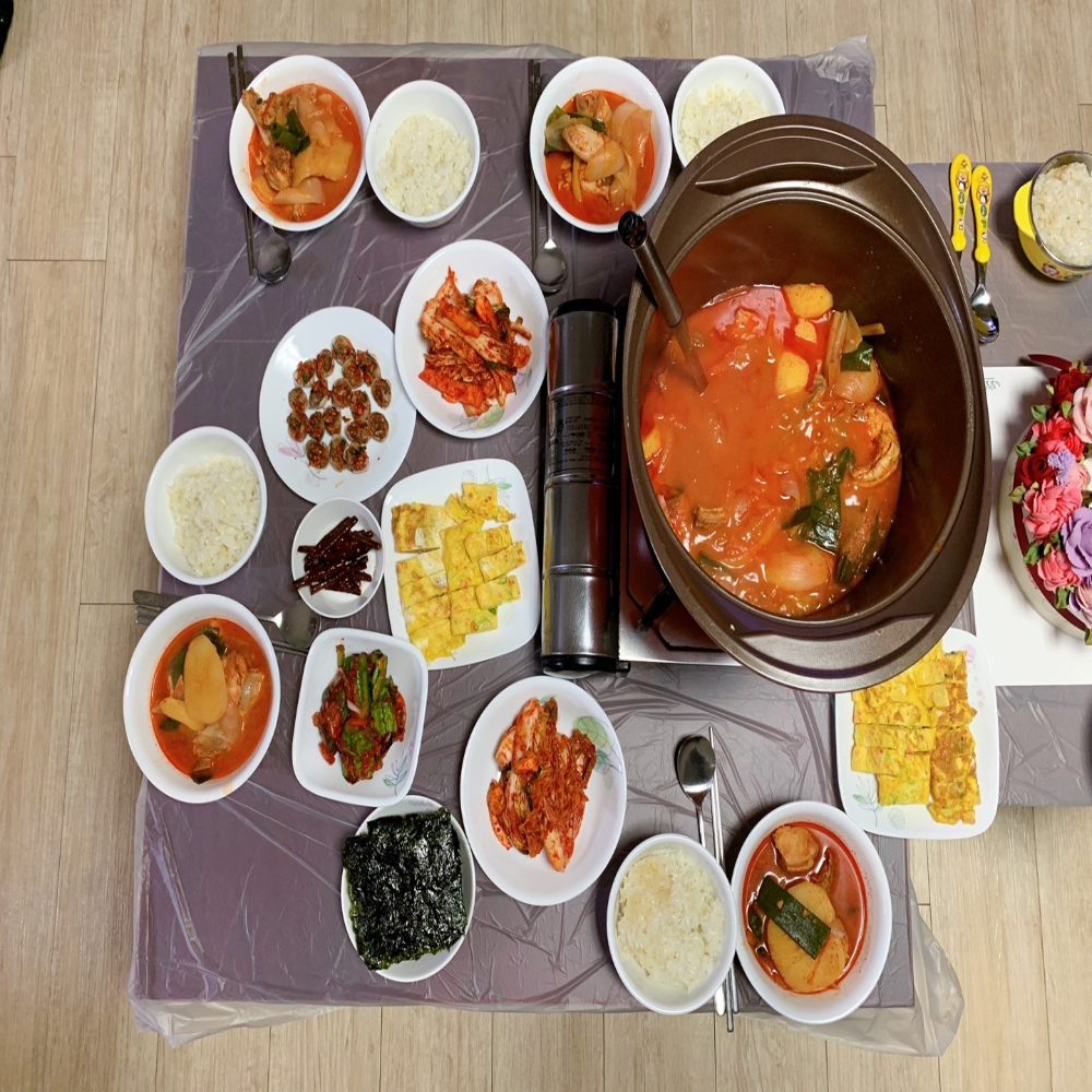 다모아 비닐식탁보 4호 4인 6인용 식당 횟집 업소용 방수 테이블보