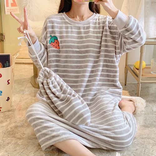 토끼 수면 원피스 잠옷 동물 극세사 후드 파자마 나이트 로브가운 파자마 파티