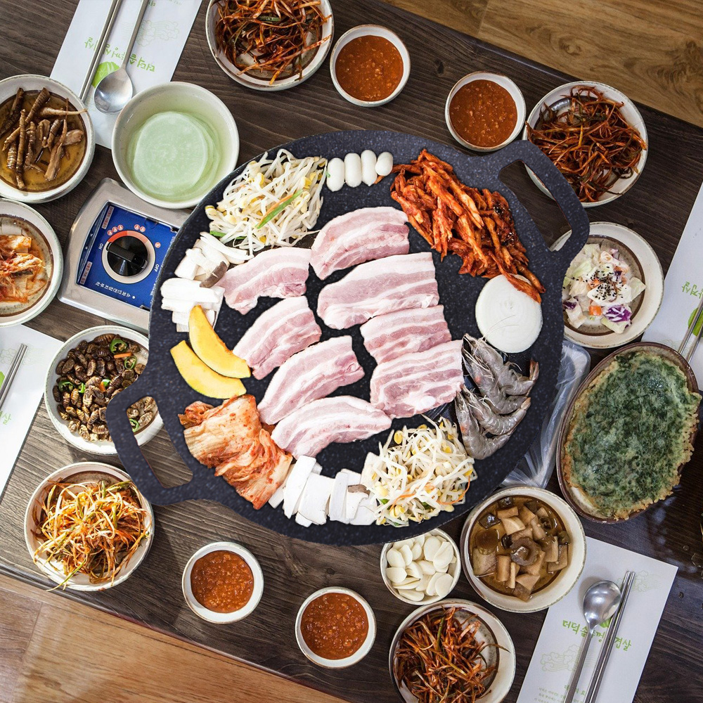 인덕션 그리들 708 무쇠 주물팬 고기판 주물팬