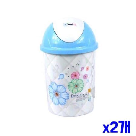 스윙 휴지통 4L x2개 청소용품 가정용휴지통