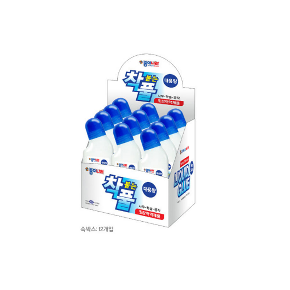 종이나라 종이나라 착붙는풀170ml 12개입 갑