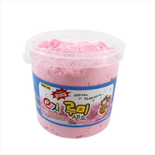 글로벌이지 이지 루미샌드 모래놀이 3L 1 5kg 대용 1 주황