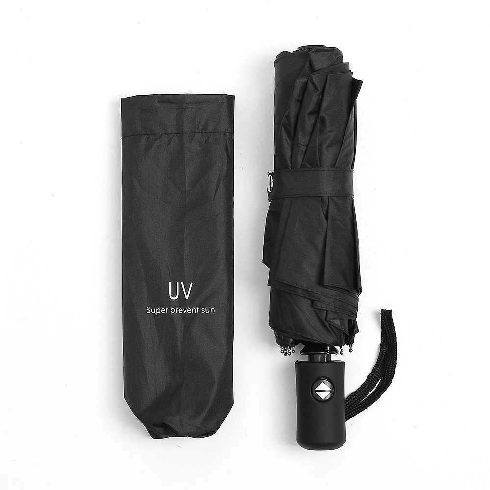 UV차단 210T 3단 접이식 자동 암막 우산 양산