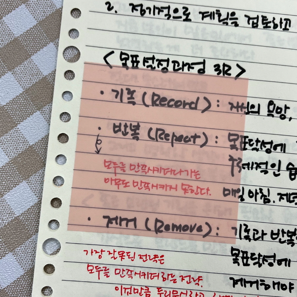 투명 컬러 스티커 메모지 75x75