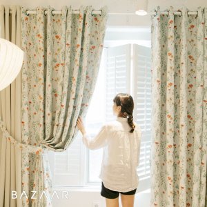 바자르 로즐리 3중직 암막커튼 창문형 + 끈