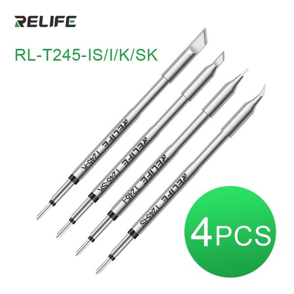 RELIFE 납땜 팁 Xsoldering 스테이션 GVM 핸들과 호환되는 범용 인두 RL-T245