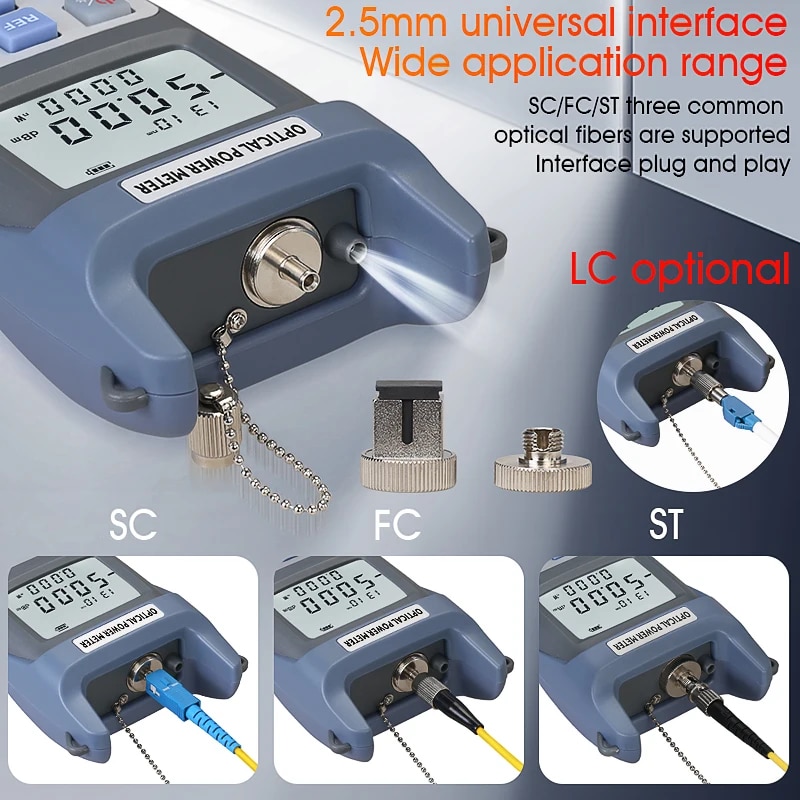 COMPTYCO FTTH 광섬유 파워 미터 광섬유 케이블 테스터 -50dBm 26dBm-70dBm 10dBm SCFC 커넥터 AUA-G510AG710A