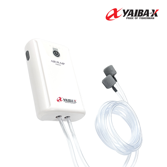 야이바엑스 야이바엑스 2구 USB기포기 낚시충전식기포기 세민피싱 2600mAh 1개 KYAP-01