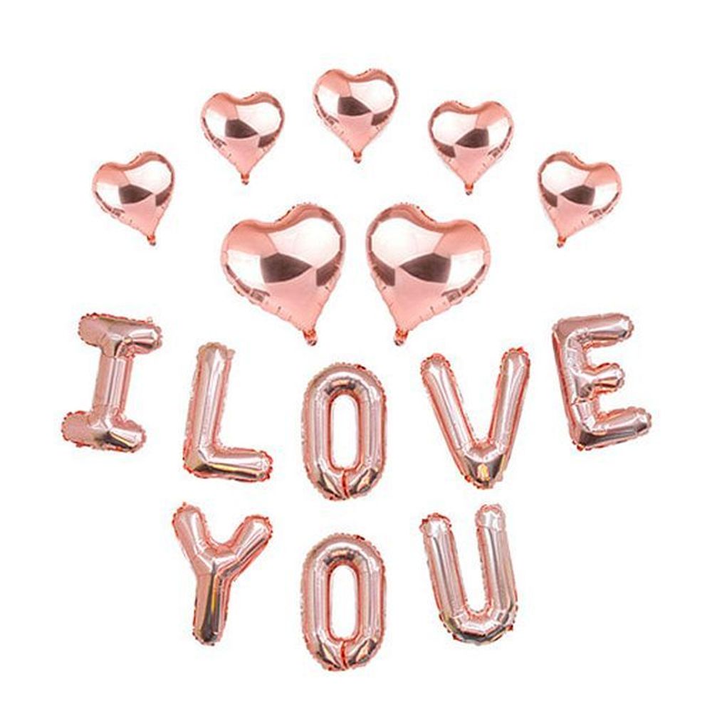 I LOVE YOU 아이러브유 풍선 세트 생일 파티