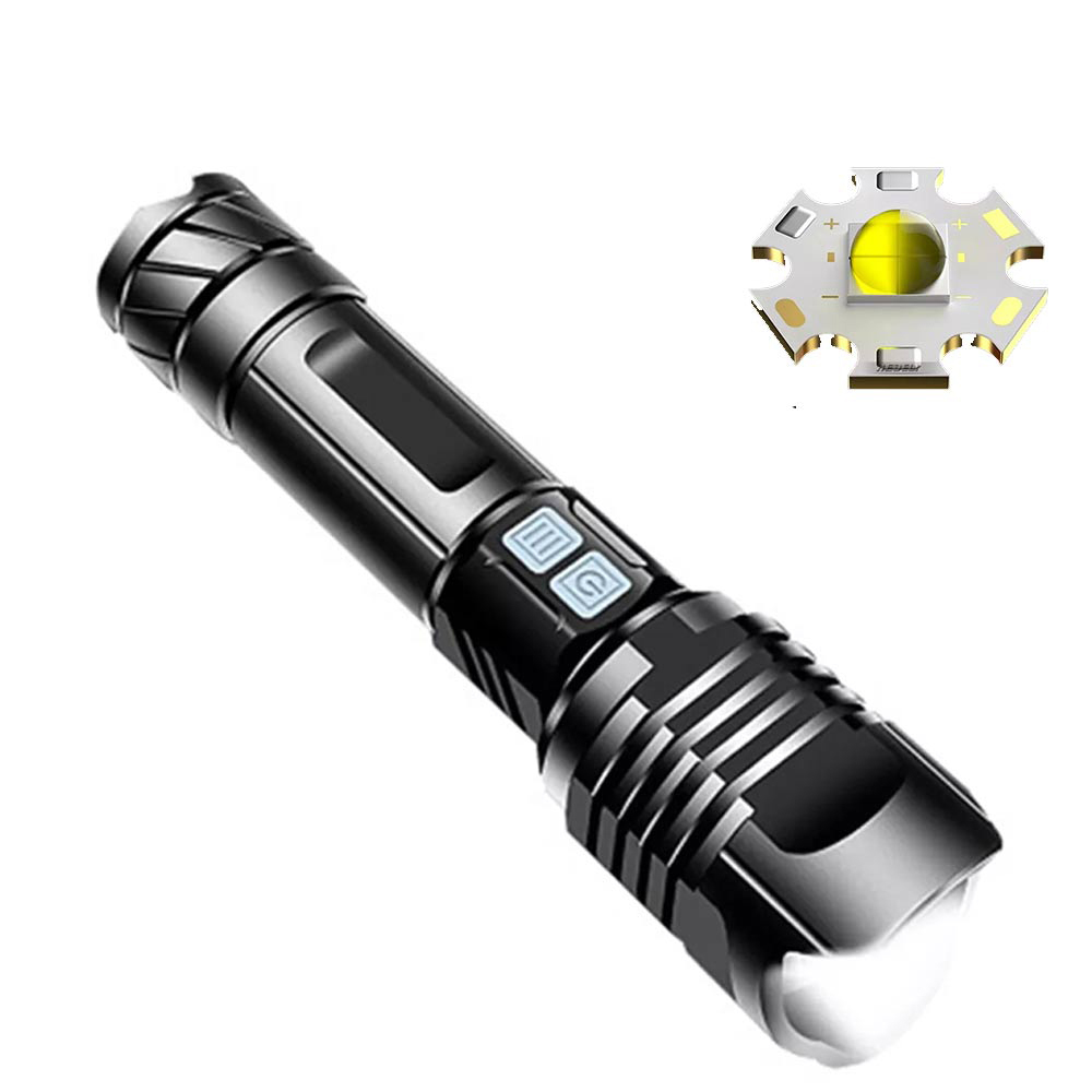 5600루멘 LED 충전식 줌 서치 랜턴 손전등 후레쉬 XHP90 2