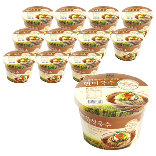 현미즉석국수 멸치국수 맛 92g-12개