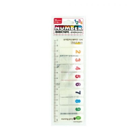 1개 숫자인덱스테이프 10색