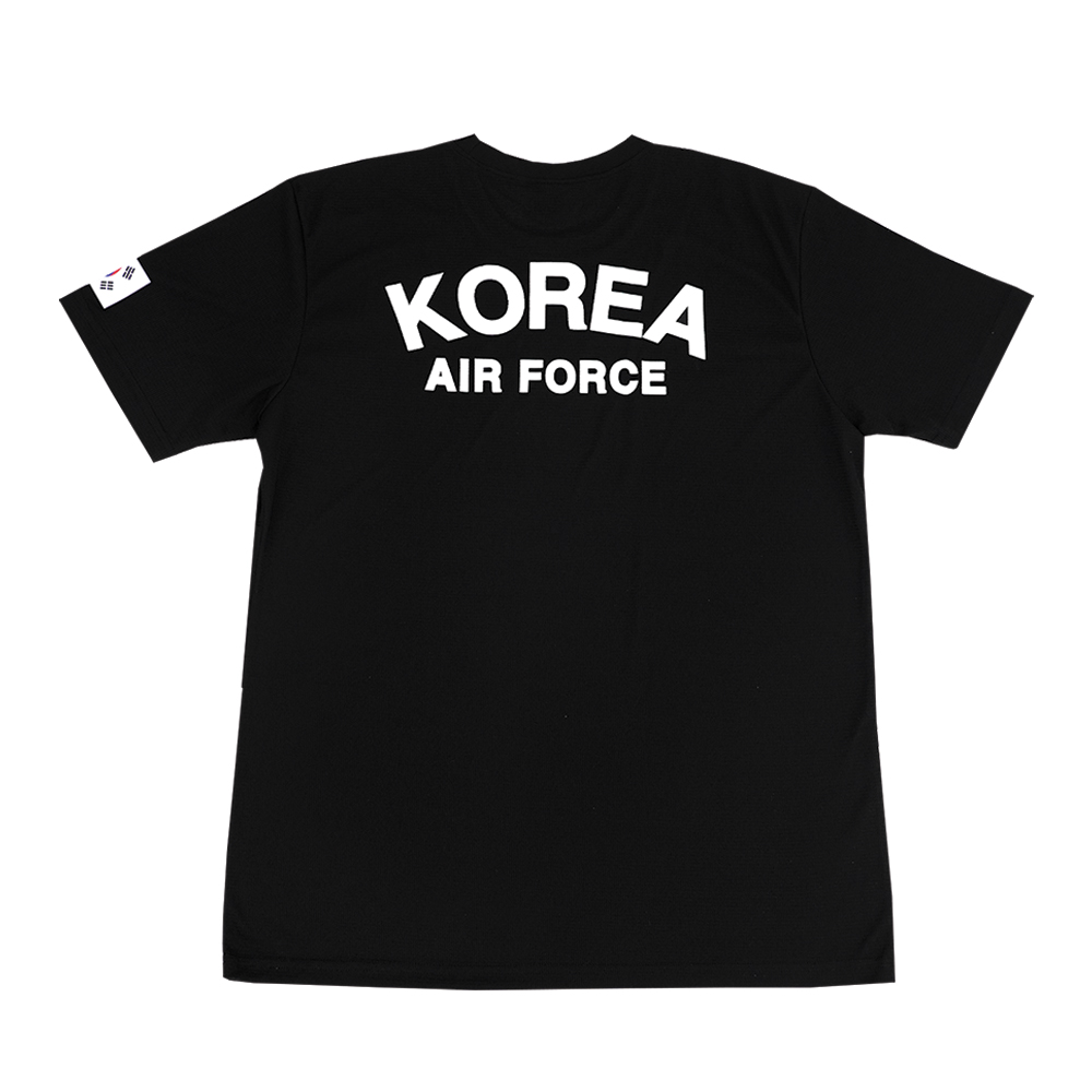 100 군지 ROKAF 공군 반팔 티셔츠 로카프 반팔티 군인 쿨론 기능성 국산 110 04카키
