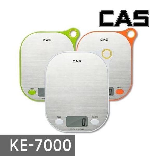 CAS 카스 디지털 가정용 전자저울 그린 KE-7000