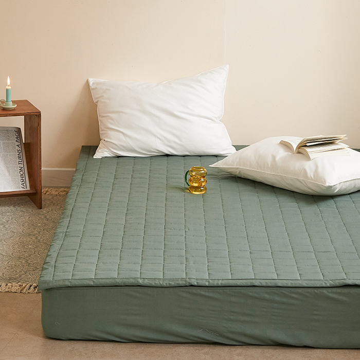 아르페지오베이직 메이딘 순면트윌 누빔패드 LK 180 x 210 cm 포레스트