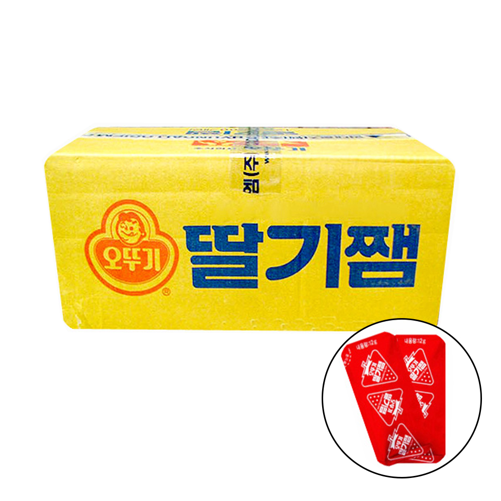 오뚜기 오뚜기 오뚜기 일회용 딸기 잼 12gx500개 쨈 토스트 소스 소비기한 4월22일까지