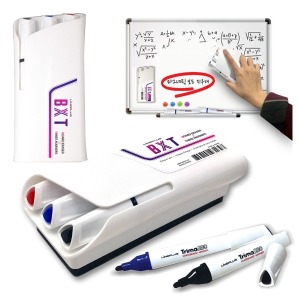 라인플러스 BXT 마그네틱 보드지우개 마카펜 3개