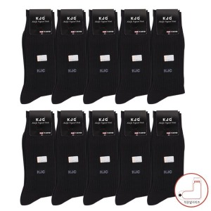 케이제이씨 KJC 남성 선염링크스24cm 작은발 정장양말10족 장목양말