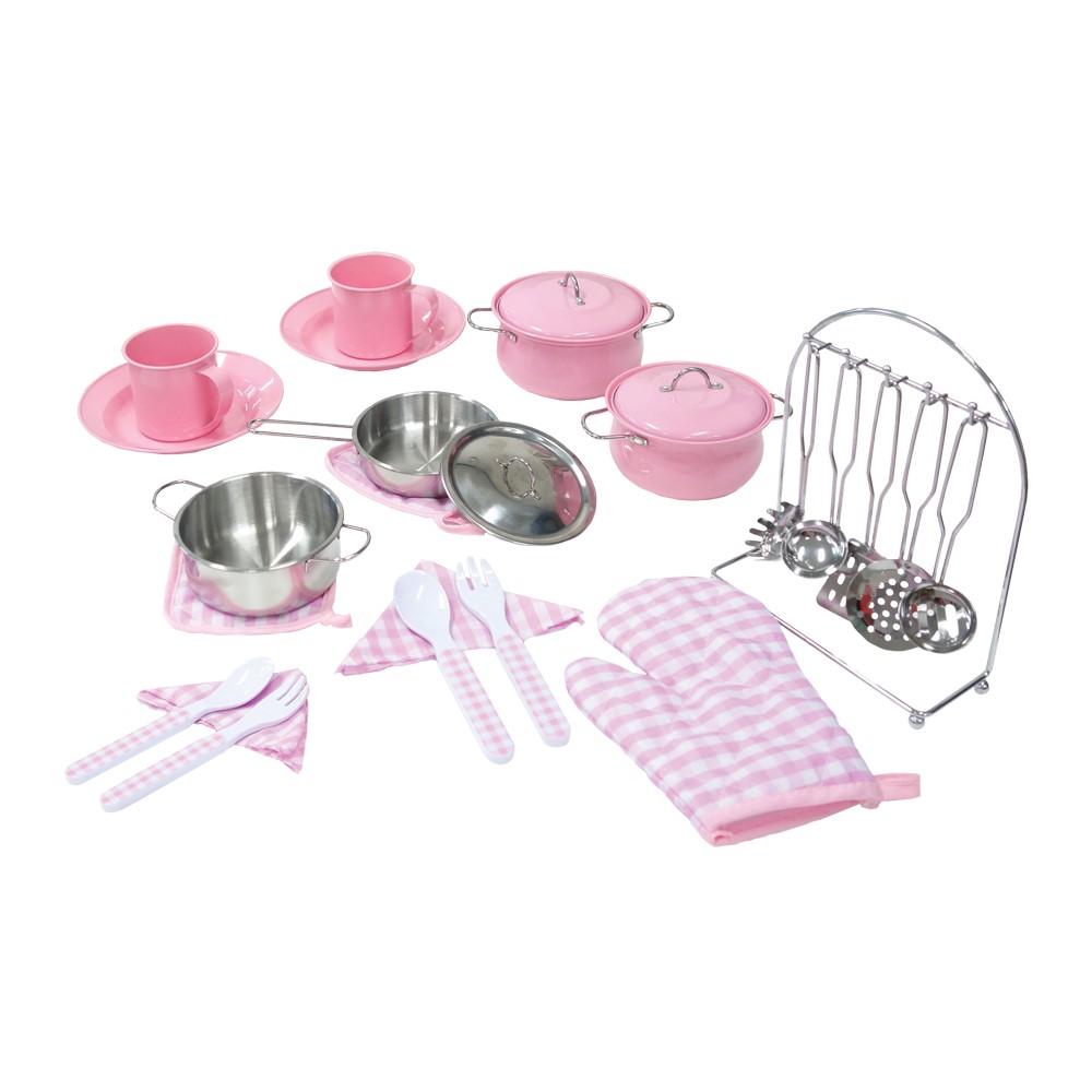 에이치비카펜트리 26pcs 메탈 쿡웨어 세트 주방놀이 소꿉놀이 소품