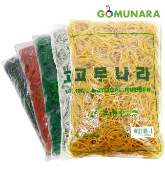 고무나라 고무나라 노란고무줄 대용량 1KG 두꺼운 고무밴드