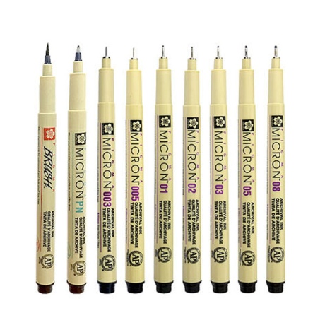 사쿠라 사쿠라 사쿠라 피그마 마이크론 라이너 펜 MICRON-02