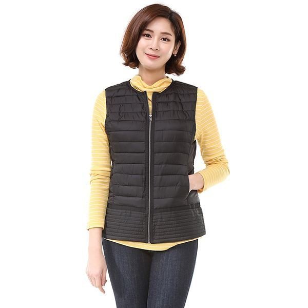 지센스포츠 여성 경량 웰론 집업 BK One Color 100 LSVTJ171