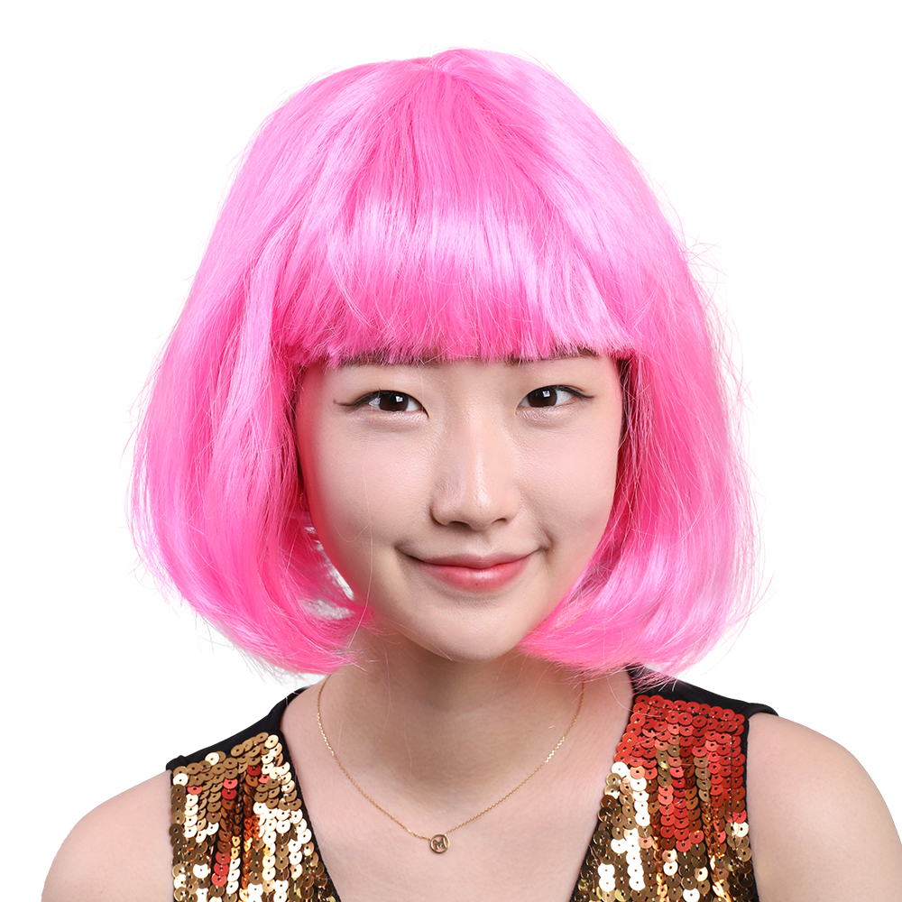 새로핸즈 새로이벤트 단발머리가발 컬러 파티 숏 커트