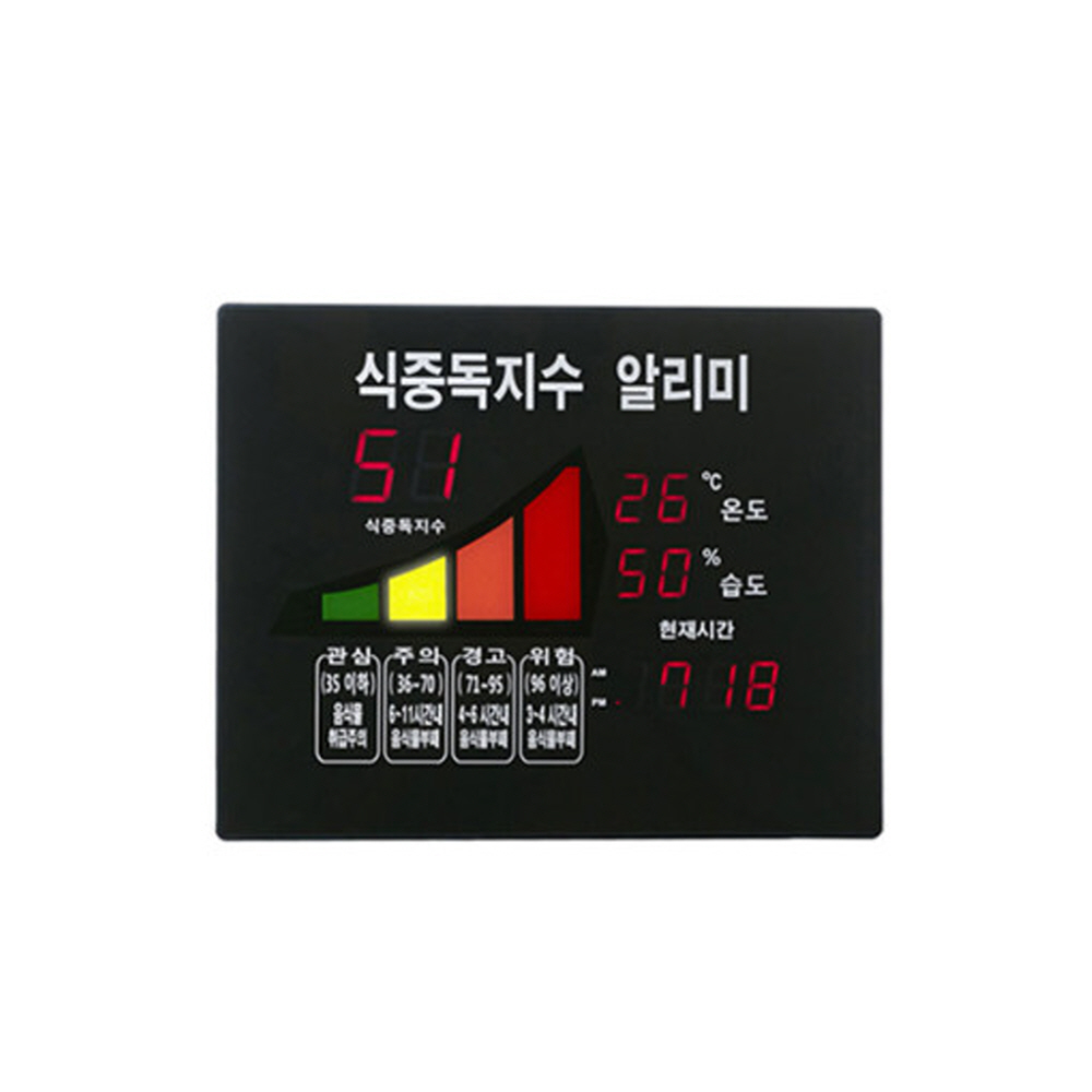 이레그린 식중독지수 알리미 온도 습도 식중독 지수알림 GS-2014