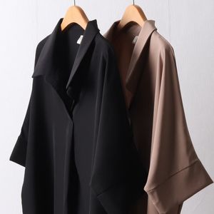 오픈 카라 롤업 블라우스 여성 504 309E658S