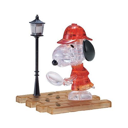 크리스탈 3D 입체 퍼즐 스누피형사 Snoopy Detective