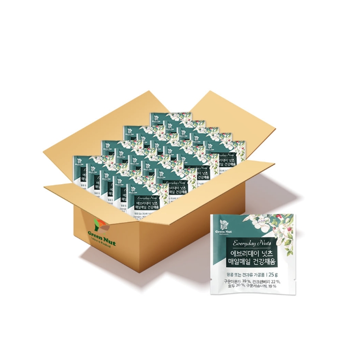 동우농산 그린너트 에브리데이 넛츠 매일매일 건강채움 25g x 100개입