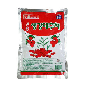 중앙식품 중앙 생강대추차 900g 12개 1박스 자판기용 율무차 믹스