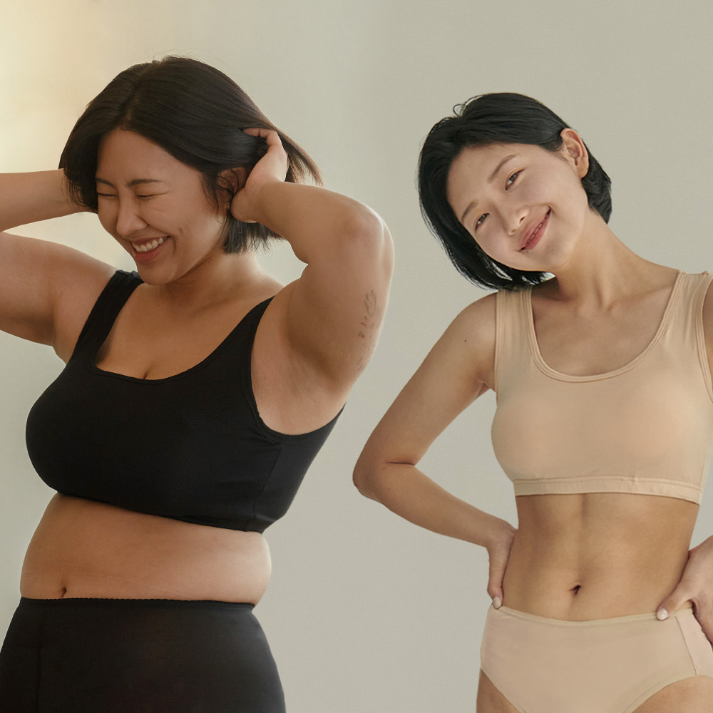 마른파이브 날마다 모달 노와이어 편한 스포츠 요가 브라탑