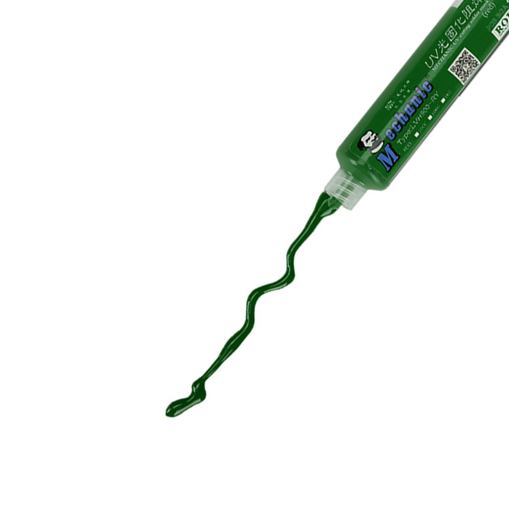메카닉 그린 오일 UV 솔더 마스크 PCB BGA 페인트 부식 방지 솔더링 페이스트 플럭스 잉크