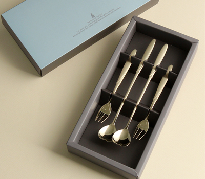 티타늄도금 엔젤하트 롱티스푼 4P