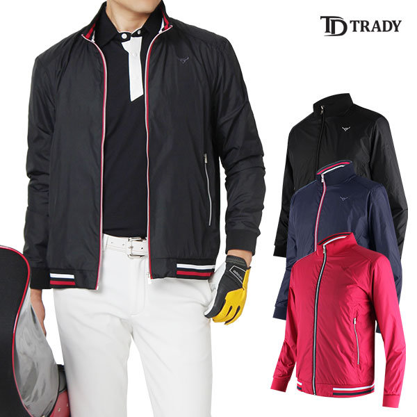 트래디 TRADY 트래디 골프웨어 가을 겨울 남성 방풍안감 골프바람막이 TFEB