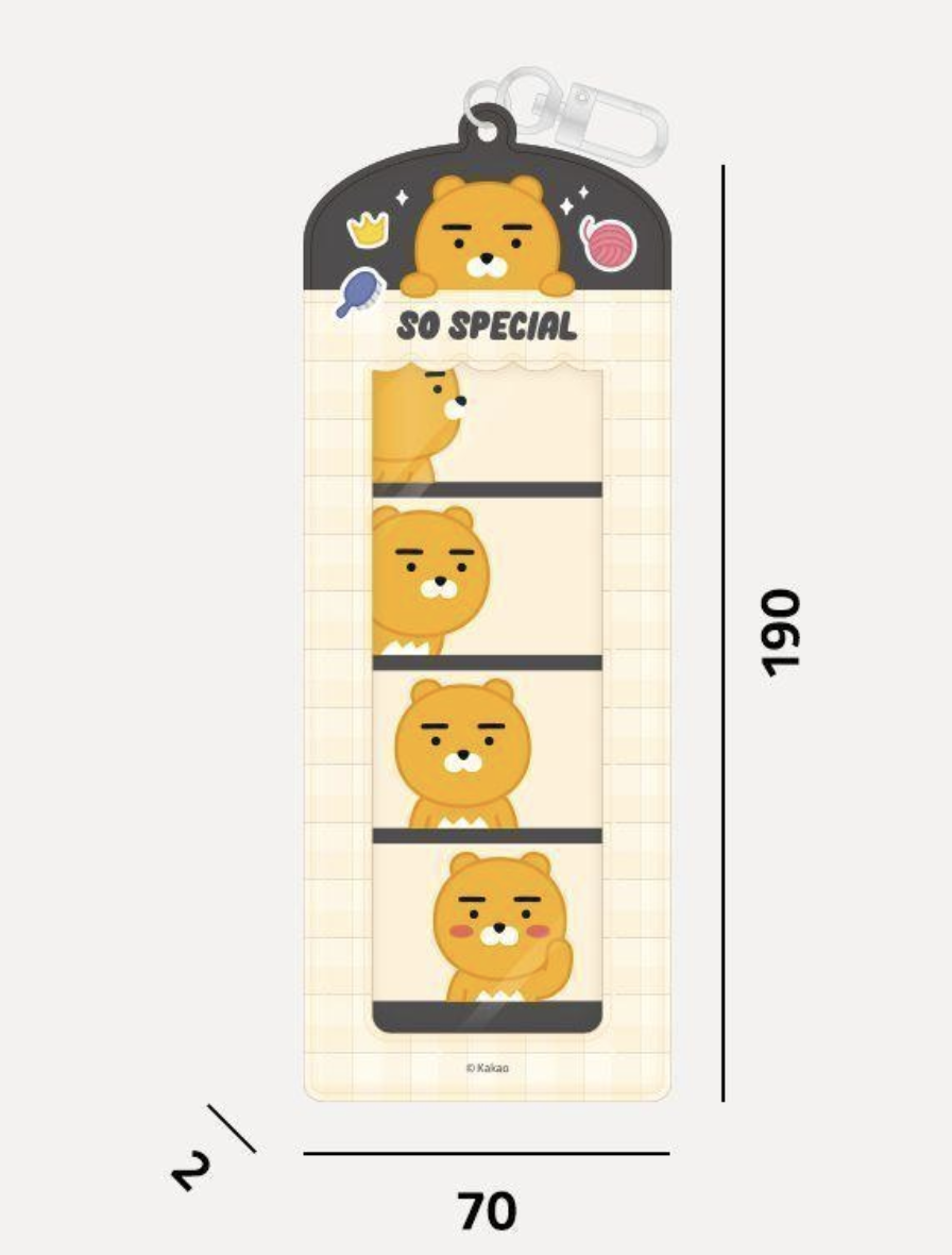 카카오프렌즈 4컷 포토 키링