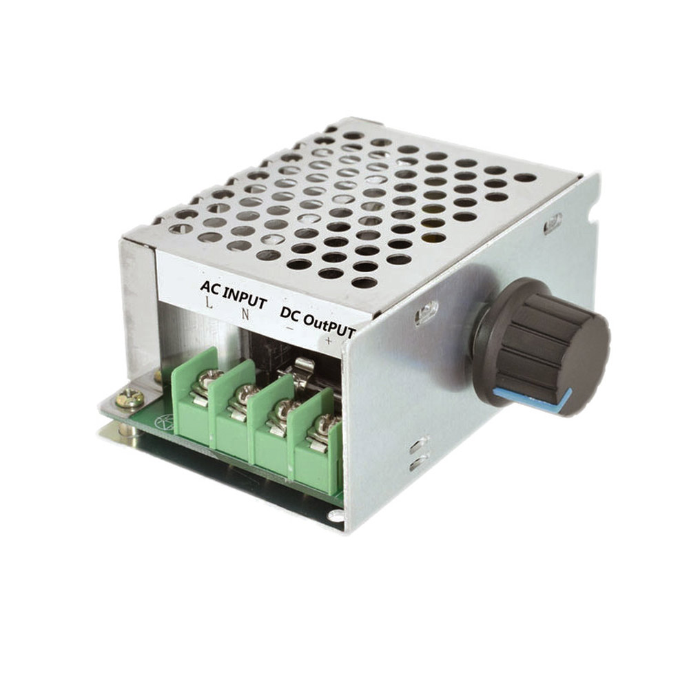 입력 AC 220V 출력 DC PWM 컨트롤러 브러시 220V DC 모터 속도 조절기 10-210V