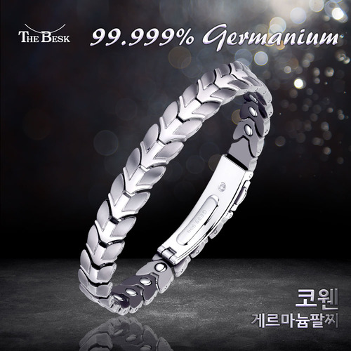 더베스크 THE-BESK 티타늄 코웬 게르마늄 여자 남자 팔찌 24 5g GE-032