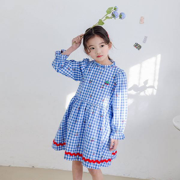 아이러브제이 아이러브제이 엘라 체크 원피스 JUSOP02