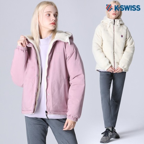 케이스위스 케이스위스 K-SWISS 리버시블 후리스 덕다운 패딩점퍼