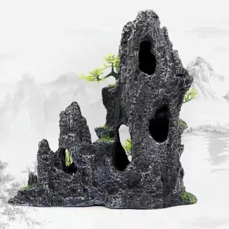 대형 수족관 장식 어항 조경 인공 수지 암석 시뮬레이션 장식 액세서리